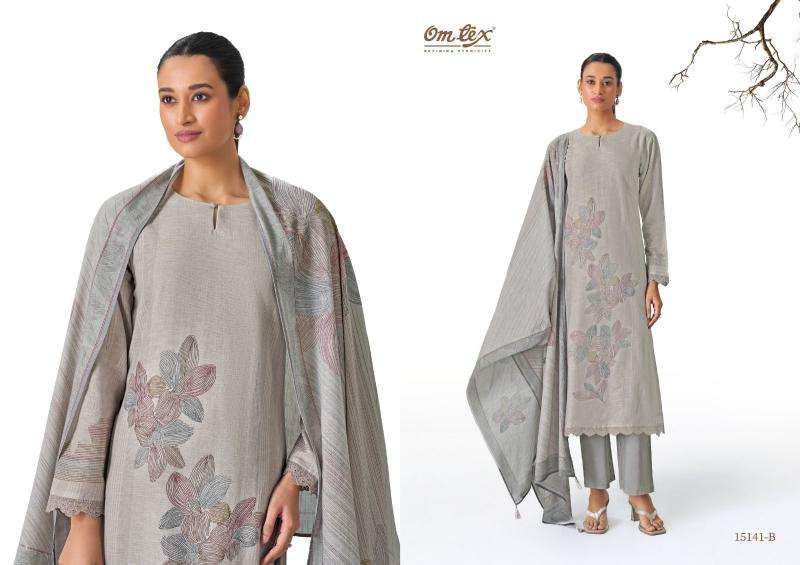 Omtex kyaraani ikat Affordable dress materials in delhi