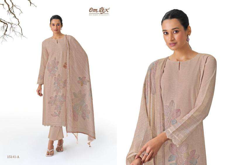 Omtex kyaraani ikat Affordable dress materials in delhi