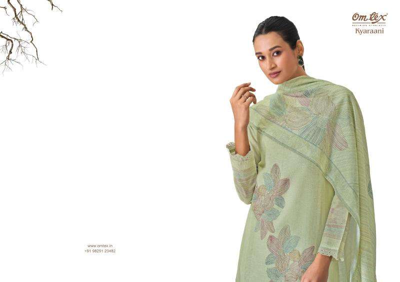 Omtex kyaraani ikat Affordable dress materials in delhi