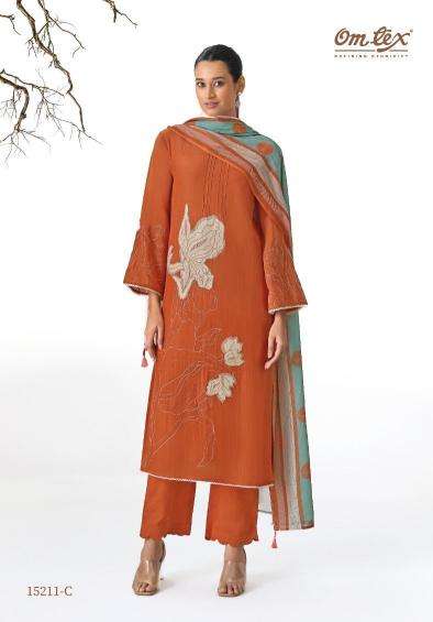 Omtex mireya silk Dress material wholesale market in Rajkot