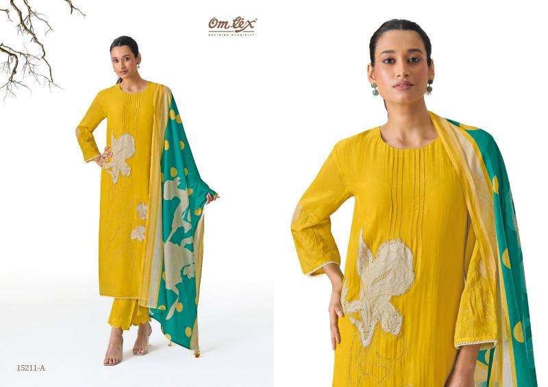 Omtex mireya silk Dress material wholesale market in Rajkot