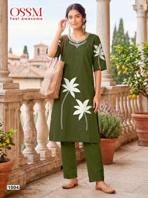 Ossm summer style coord set Ladies kurti wholesale suppliers in Mumbai