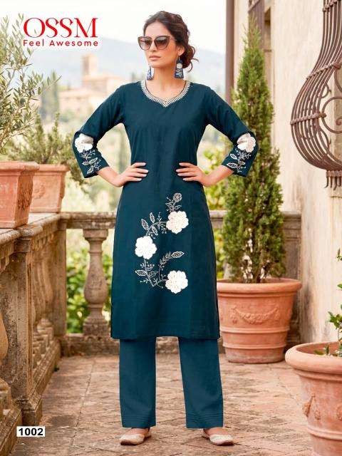 Ossm summer style coord set Ladies kurti wholesale suppliers in Mumbai