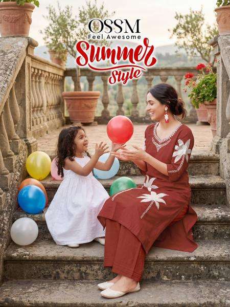 Ossm summer style coord set Ladies kurti wholesale suppliers in Mumbai