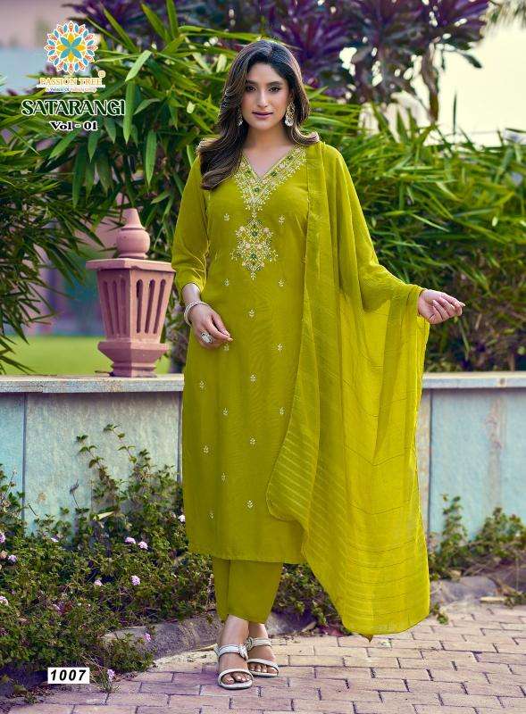 Passion tree satarangi vol-1 Kurti wholesalers