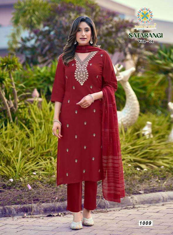 Passion tree satarangi vol-1 Kurti wholesalers