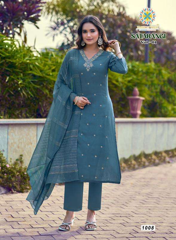 Passion tree satarangi vol-1 Kurti wholesalers