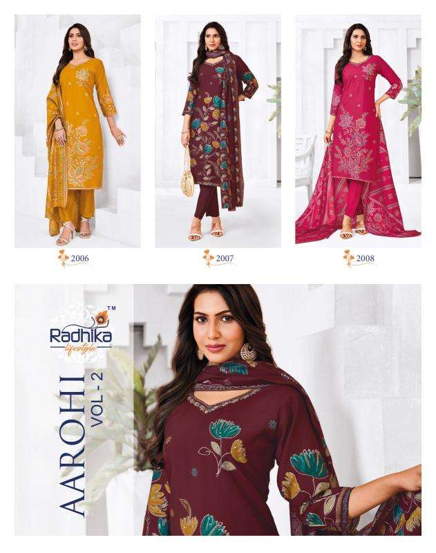 Radhika lifestyle aarohi vol 2 Kurtis manufacturers in Bangalore
