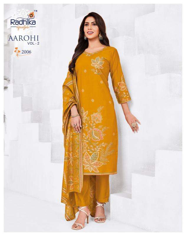 Radhika lifestyle aarohi vol 2 Kurtis manufacturers in Bangalore