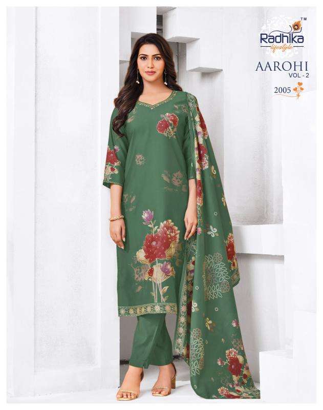 Radhika lifestyle aarohi vol 2 Kurtis manufacturers in Bangalore