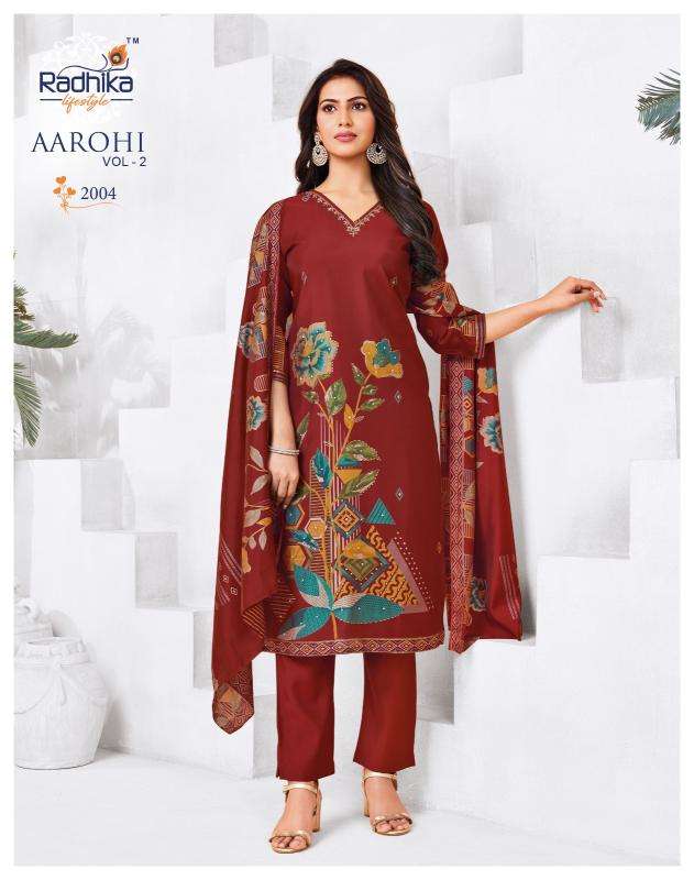 Radhika lifestyle aarohi vol 2 Kurtis manufacturers in Bangalore