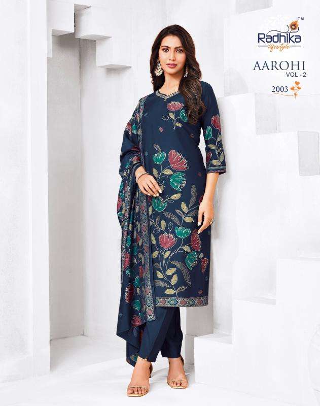 Radhika lifestyle aarohi vol 2 Kurtis manufacturers in Bangalore