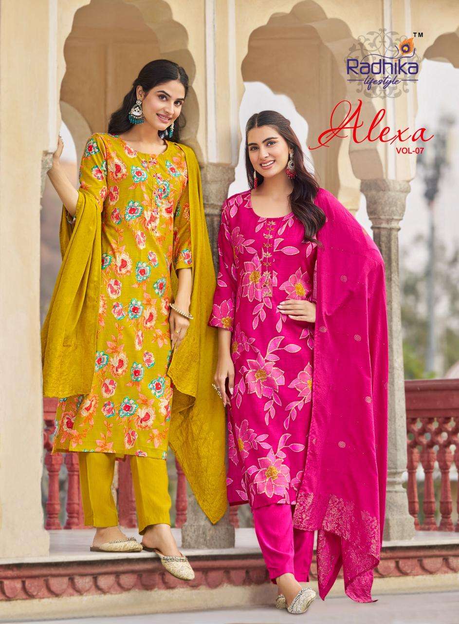 Radhika lifestyle alexa vol-7 Kurti manufacturer in Bangalore