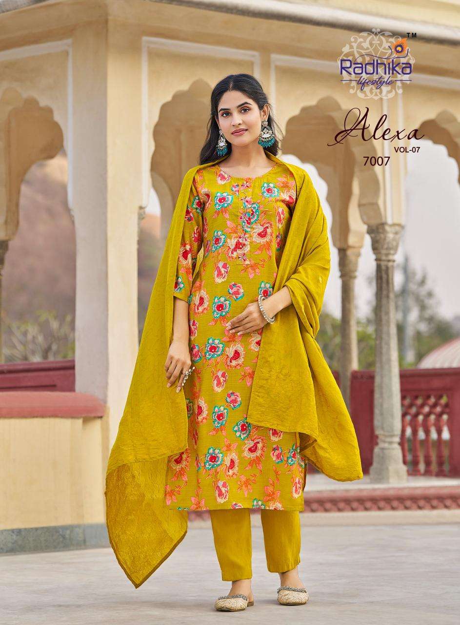 Radhika lifestyle alexa vol-7 Kurti manufacturer in Bangalore
