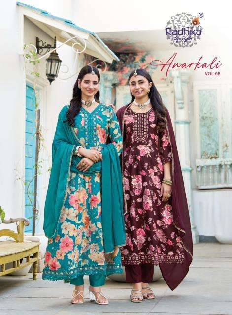 Radhika lifestyle anarkali vol 8 Kurti supplier in hydrabad
