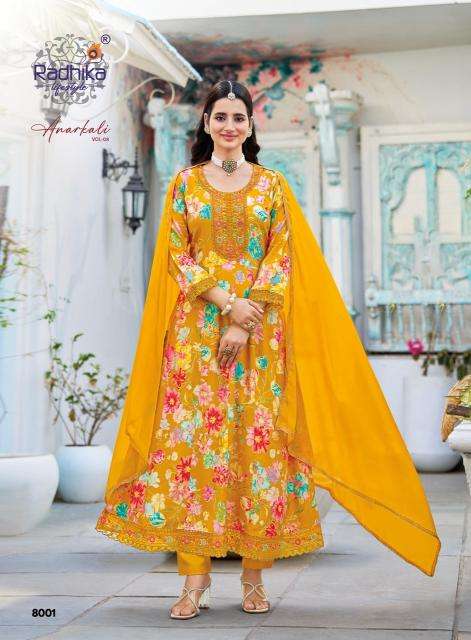 Radhika lifestyle anarkali vol 8 Kurti supplier in hydrabad