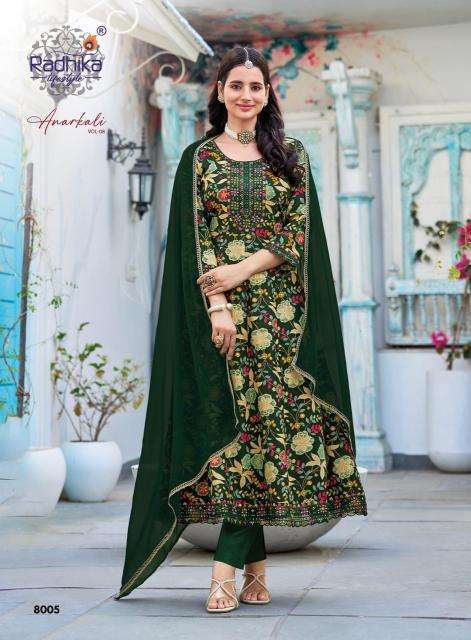 Radhika lifestyle anarkali vol 8 Kurti supplier in hydrabad