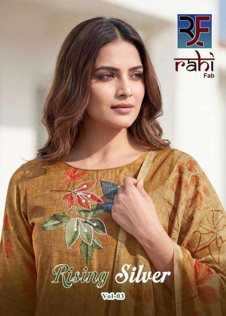 Rahi fab rising silver vol-3 Dress material suppliers in Hyderabad