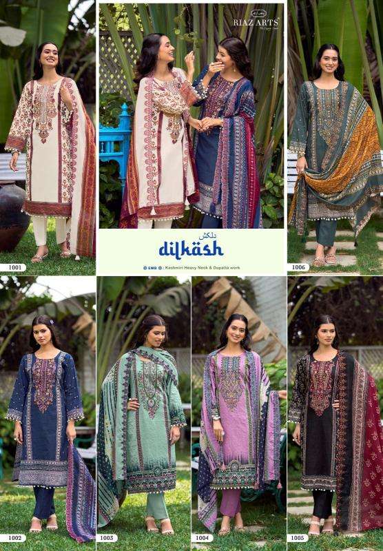 Riaz arts dilkash Wholesale dress materials for weddings