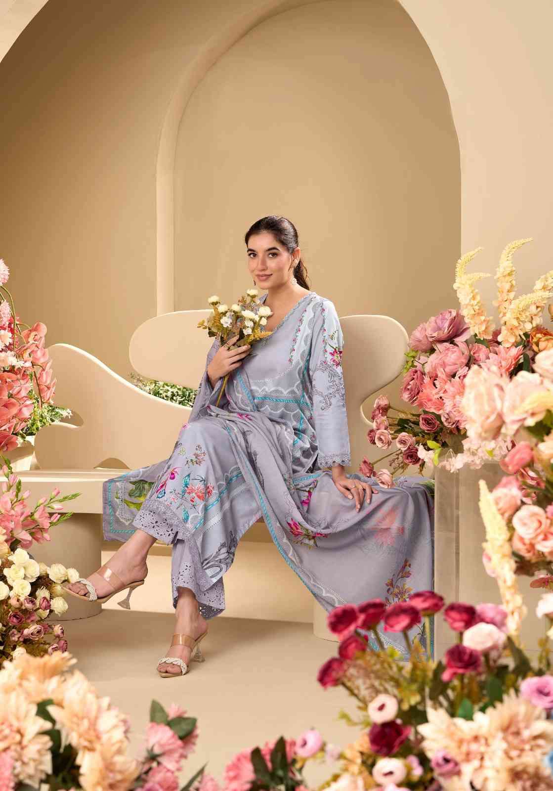 Sahiba Phool Diama Wholesale salwar suits in Mumbai