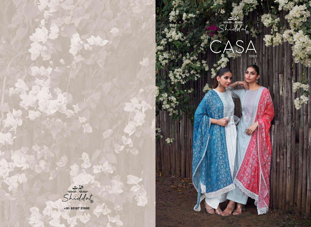 Shiddat casa 1001 dress materials market wholesale online