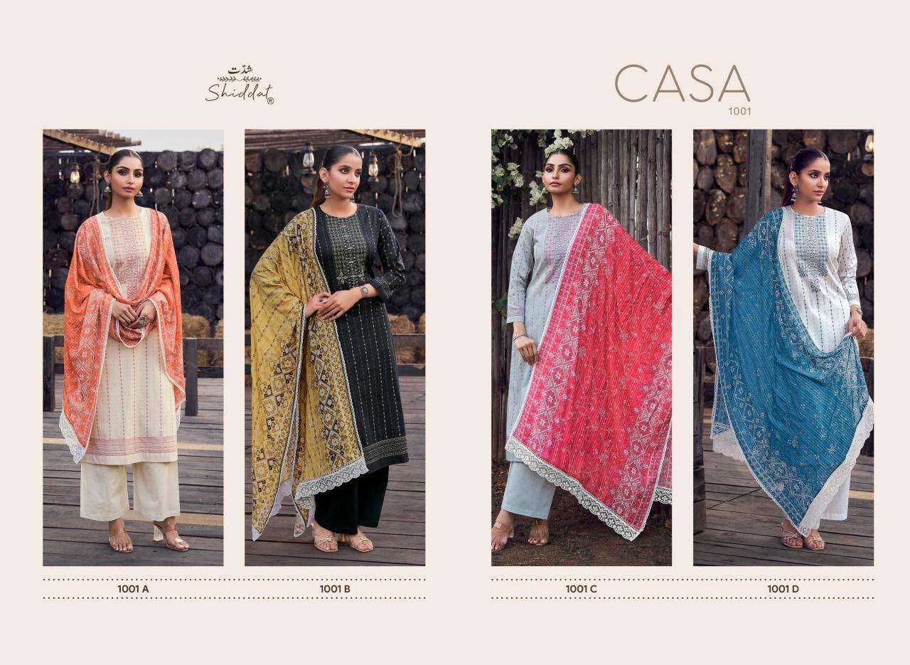 Shiddat casa 1001 dress materials market wholesale online