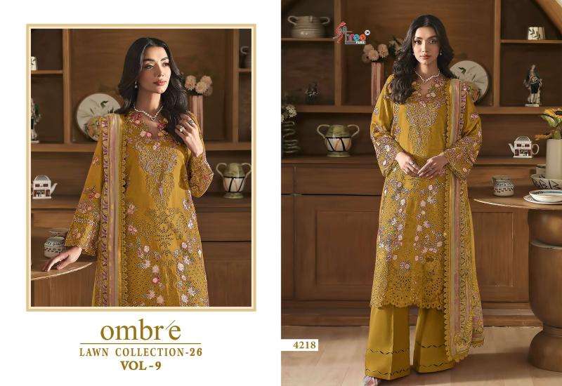 Shree fab ombre lawn collection vol-9 salwar suits wholesale price