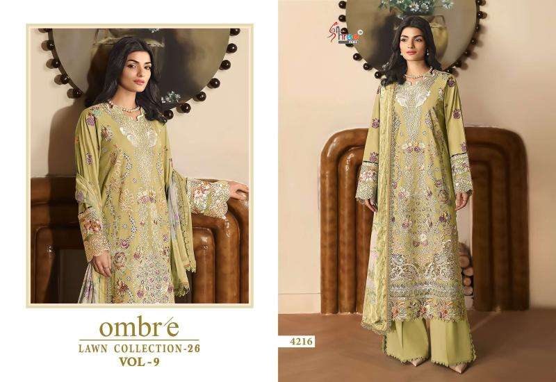 Shree fab ombre lawn collection vol-9 salwar suits wholesale price