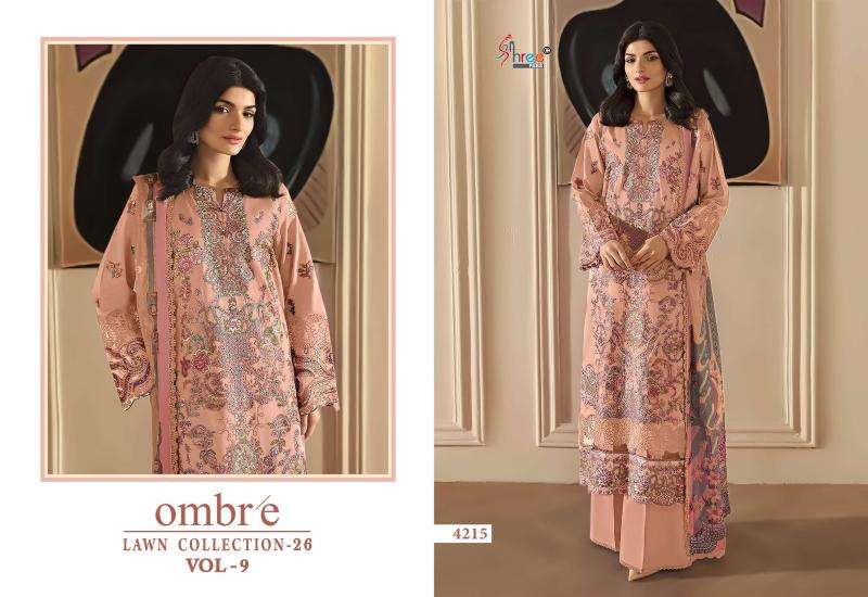 Shree fab ombre lawn collection vol-9 salwar suits wholesale price