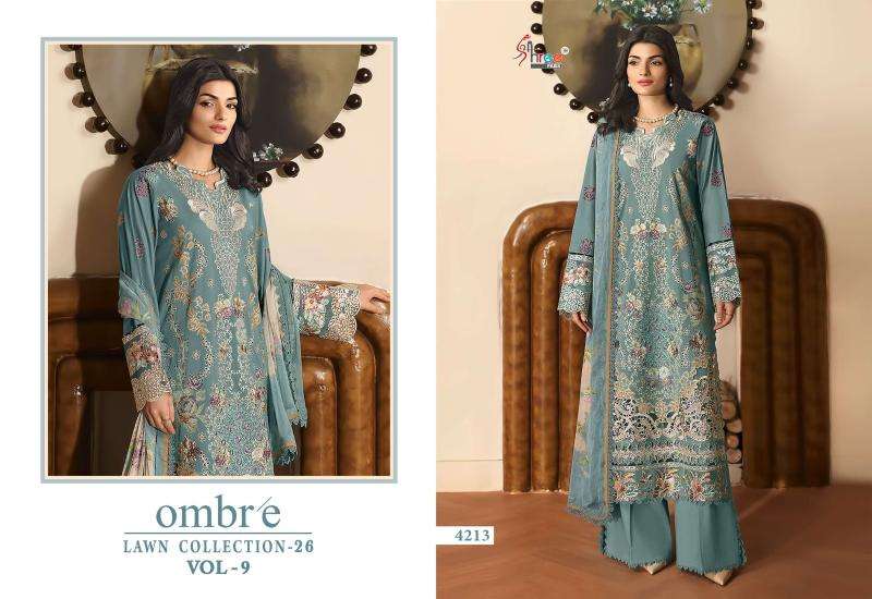Shree fab ombre lawn collection vol-9 salwar suits wholesale price