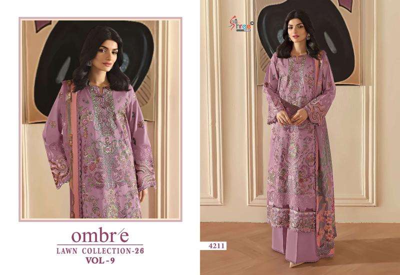 Shree fab ombre lawn collection vol-9 salwar suits wholesale price