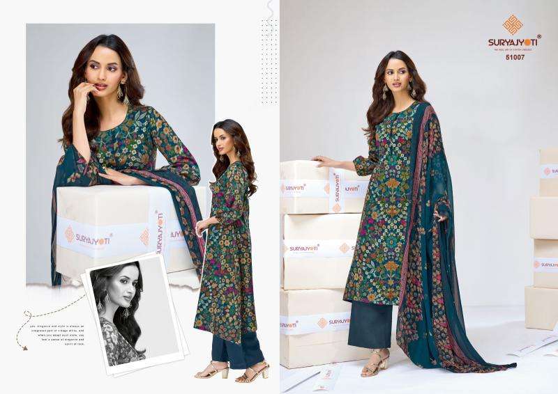 Suryajyoti naisha vol-51 Best dress materials wholesale
