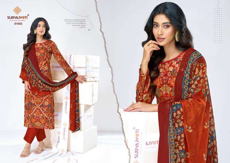 Suryajyoti naisha vol-51 Best dress materials wholesale