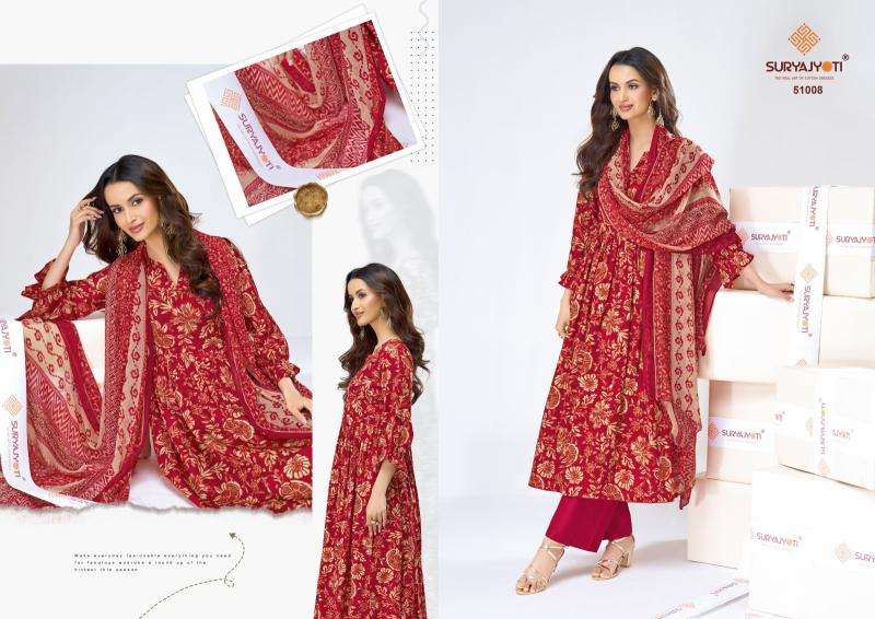 Suryajyoti naisha vol-51 Best dress materials wholesale