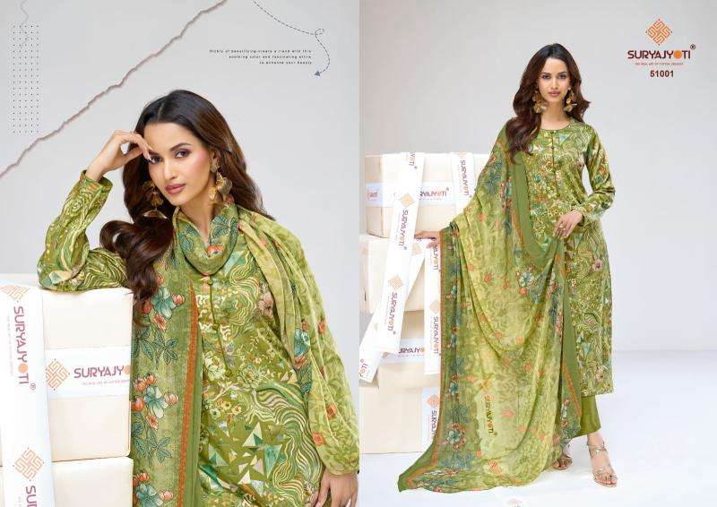 Suryajyoti naisha vol-51 Best dress materials wholesale