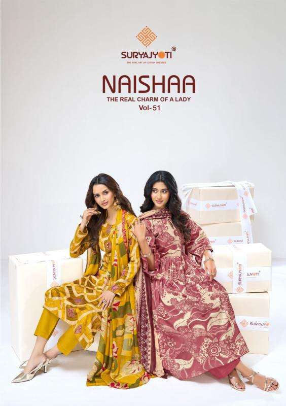 Suryajyoti naisha vol-51 Best dress materials wholesale