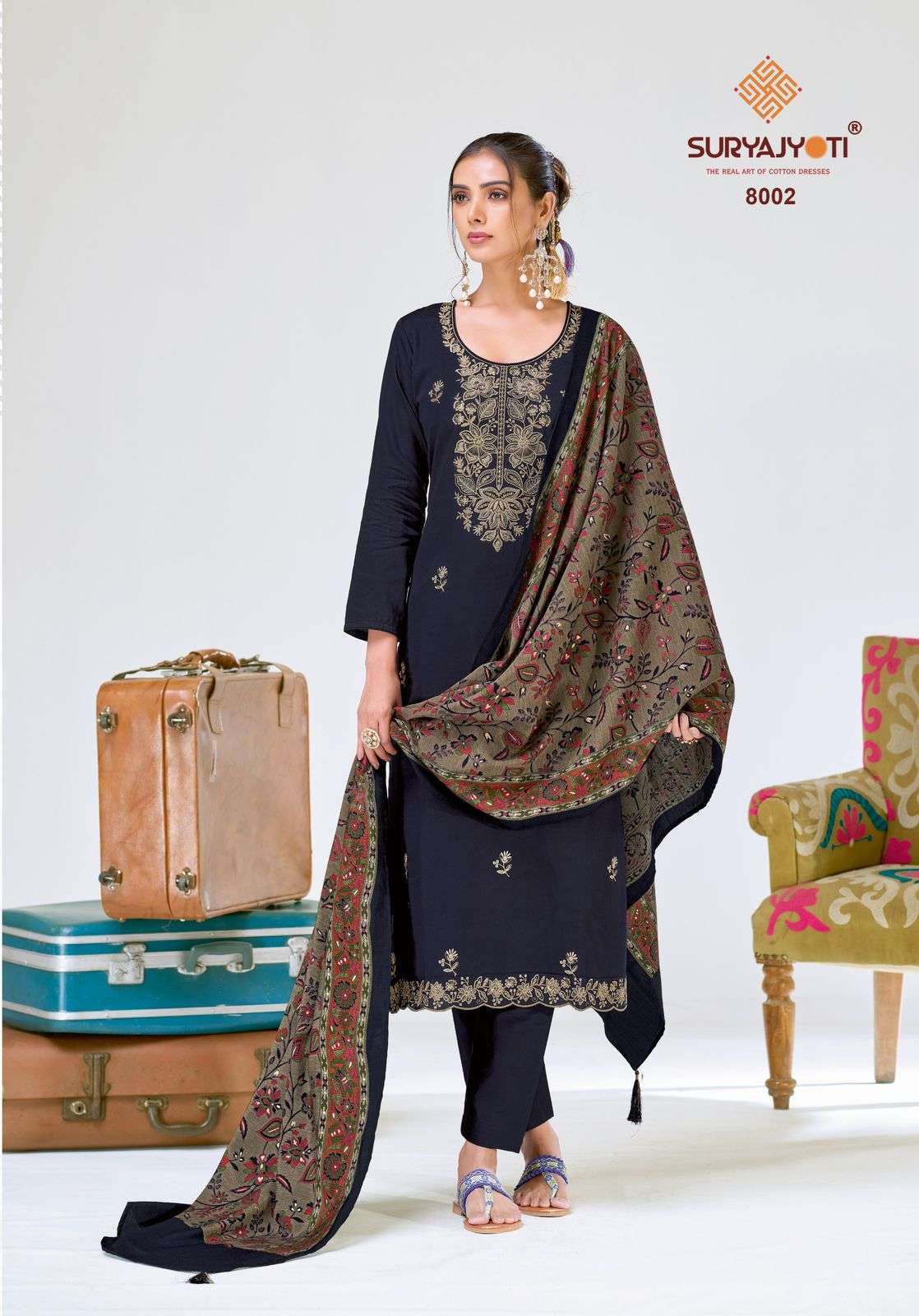 Suryajyoti Pashan Vol 8 Dress materials wholesale market in Delhi