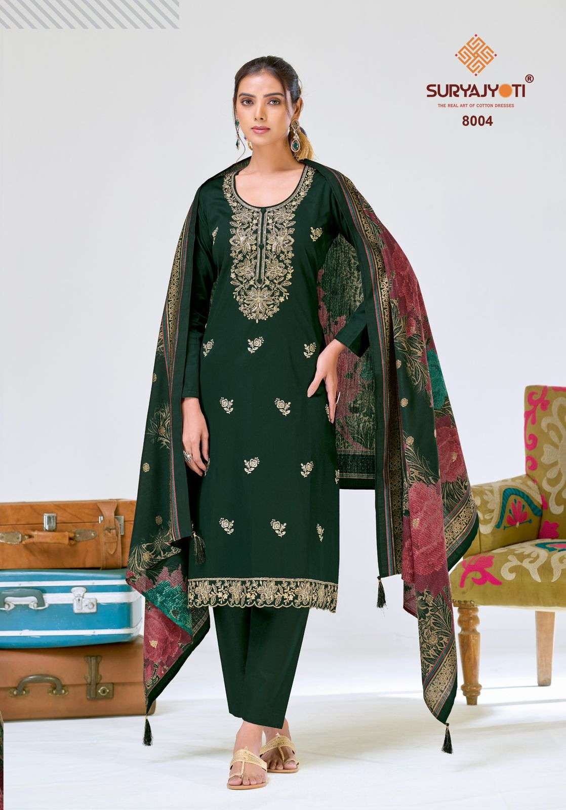 Suryajyoti Pashan Vol 8 Dress materials wholesale market in Delhi