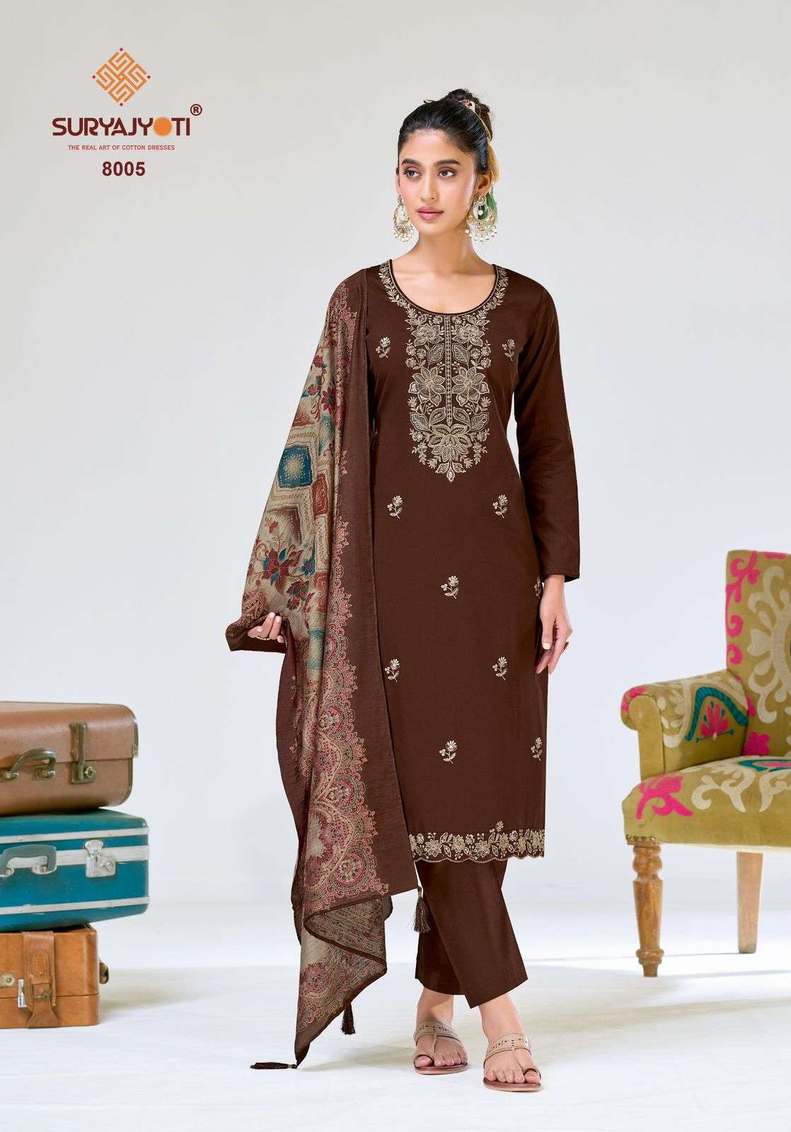 Suryajyoti Pashan Vol 8 Dress materials wholesale market in Delhi