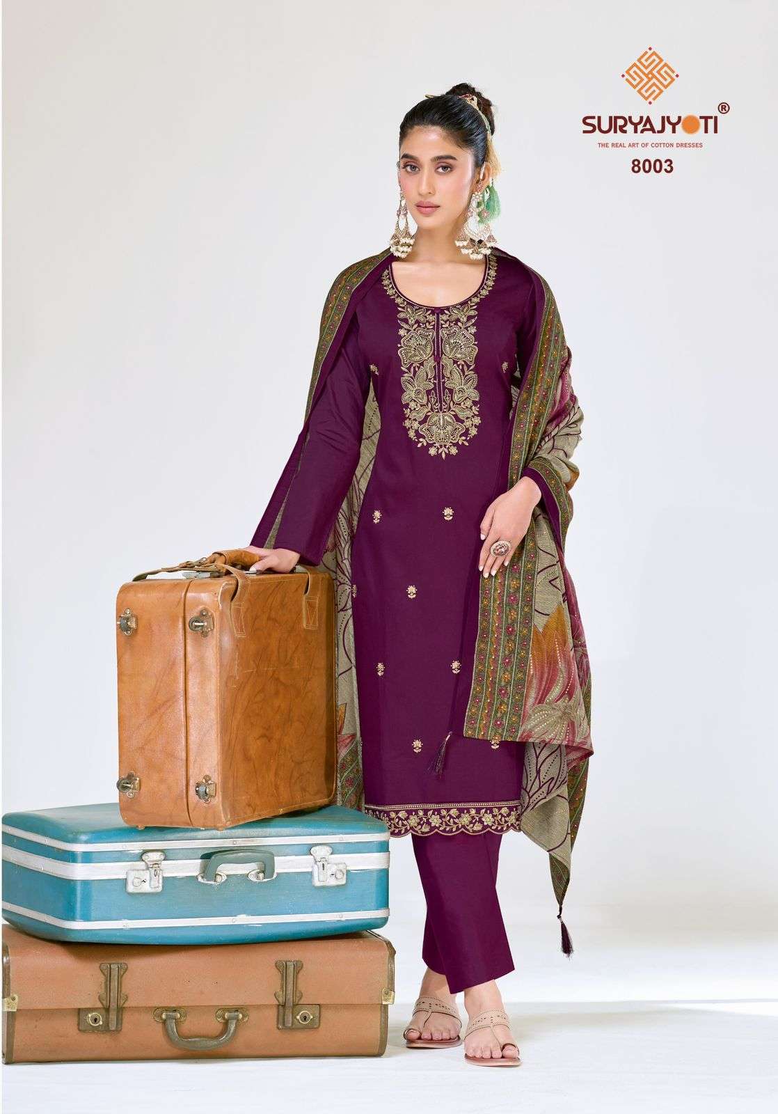 Suryajyoti Pashan Vol 8 Dress materials wholesale market in Delhi