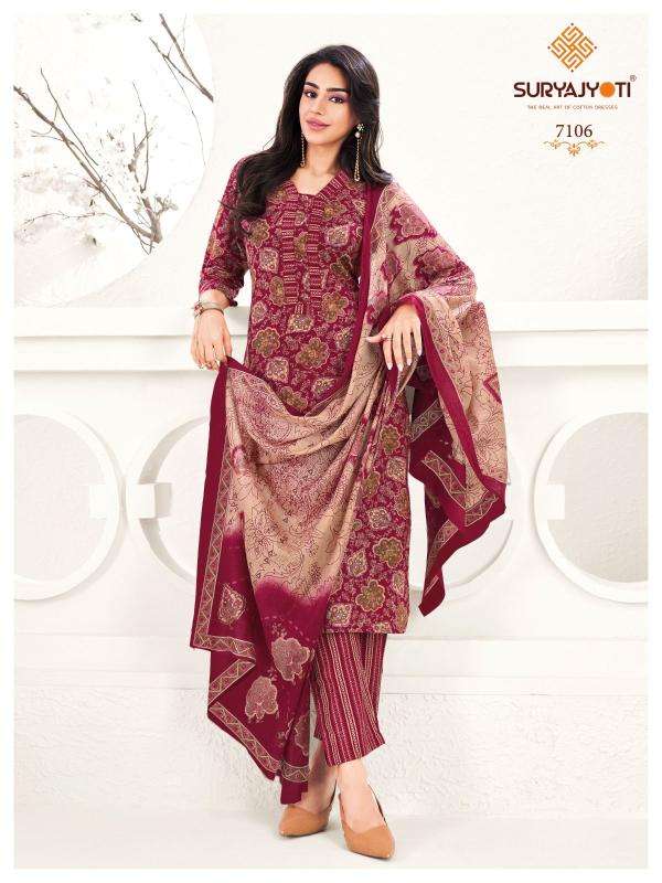 Suryajyoti trendy cotton vol-71 dress material  wholesale in Mumbai