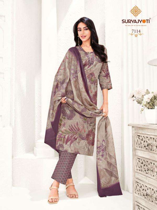 Suryajyoti trendy cotton vol-71 dress material  wholesale in Mumbai