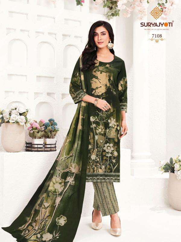 Suryajyoti trendy cotton vol-71 dress material  wholesale in Mumbai