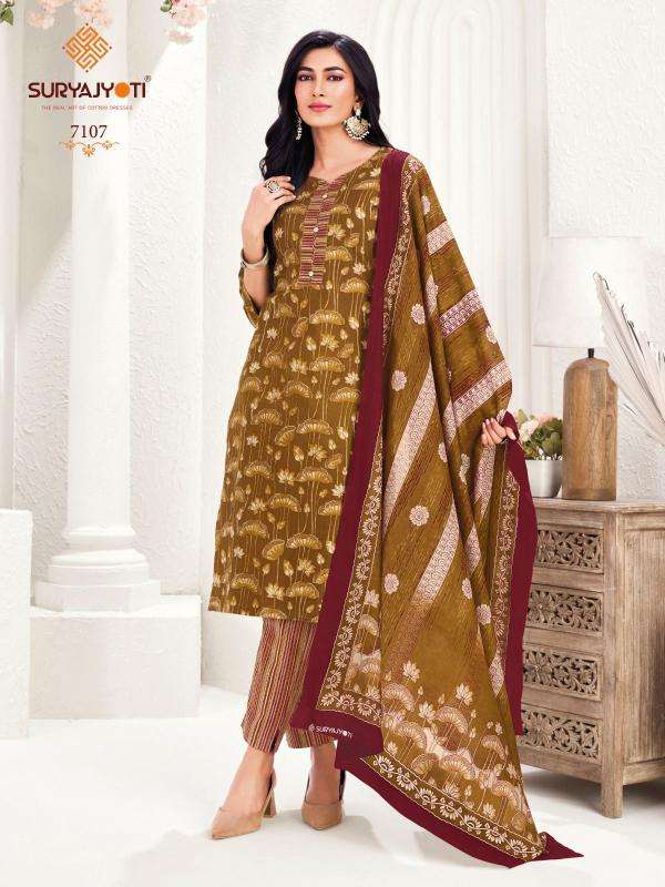 Suryajyoti trendy cotton vol-71 dress material  wholesale in Mumbai