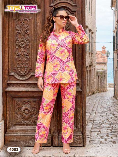 Tips & tops cotton trends vol 4 coord set Kurti wholesale in Gujarat