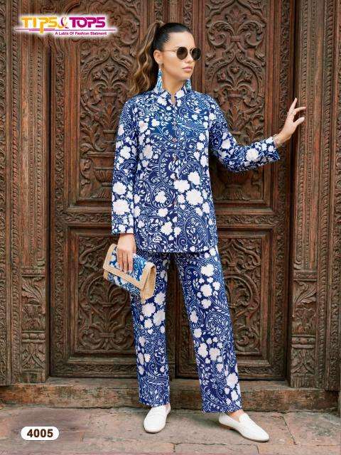 Tips & tops cotton trends vol 4 coord set Kurti wholesale in Gujarat