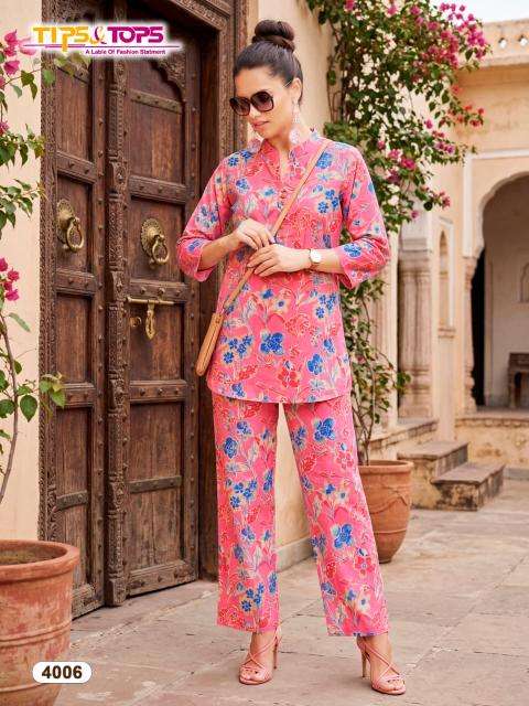 Tips & tops cotton trends vol 4 coord set Kurti wholesale in Gujarat