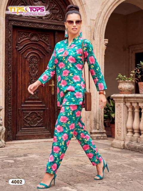 Tips & tops cotton trends vol 4 coord set Kurti wholesale in Gujarat