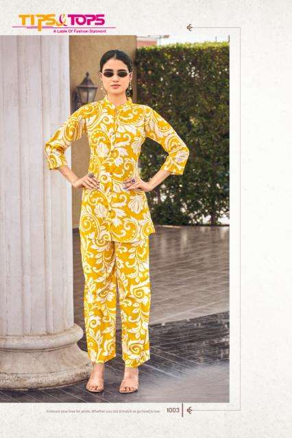 Tips & tops fashion beats vol 14 coord set Kurti manufacturers in Hyderabad