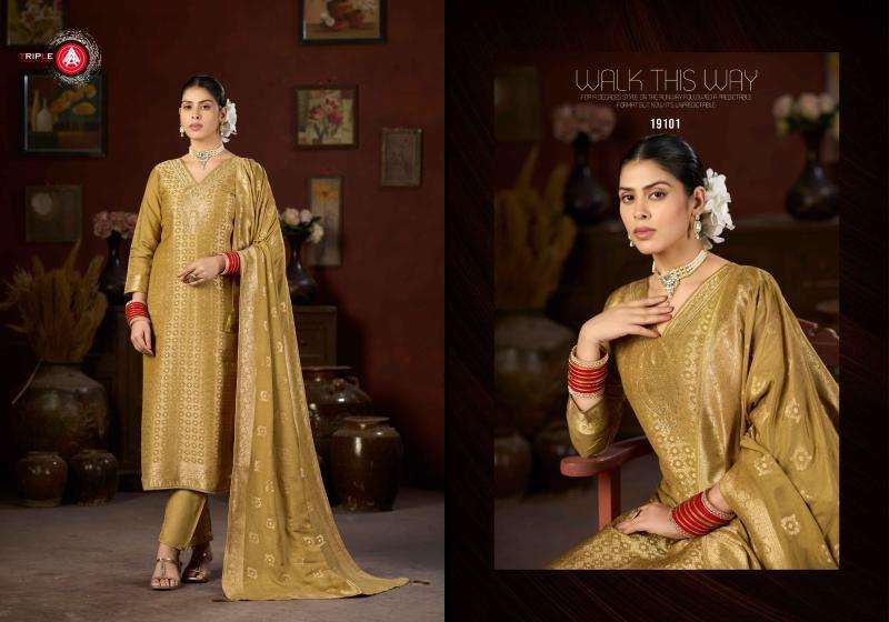 Triple A hanshika vol-5 Wholesale dress materials supplier